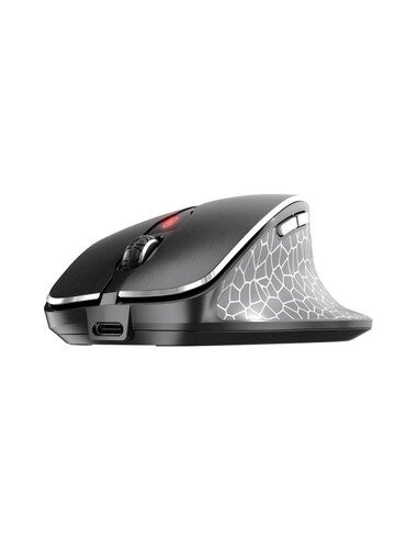 Wireless mouse USB+Bluetooth black recha