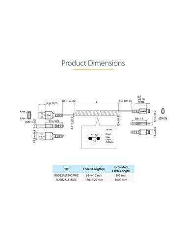 Cabo StarTech USB-A para Lightning... Cabo StarTech USB-A para Lightning...