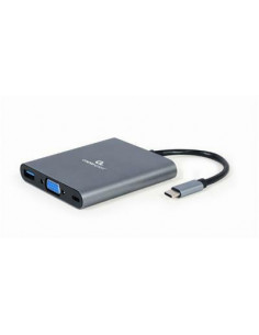 HUB Gembird 6 EN 1 USB C Gris