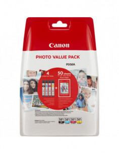 Canon Ink Cli-581 Bk/c/m/y...