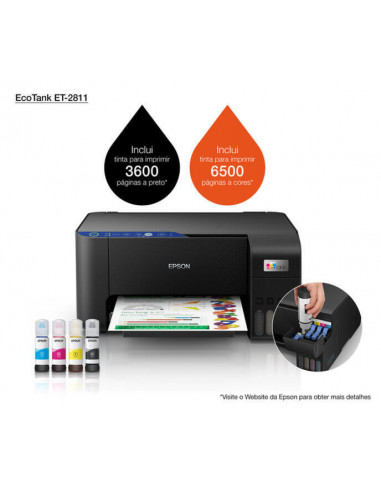 Impressora Epson EcoTank ET-2811... Impressora Epson EcoTank ET-2811...