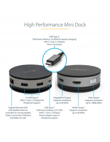 StarTech.com DKT31CHDVCM base &... StarTech.com DKT31CHDVCM base &...