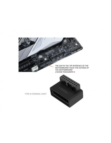 Adaptador OEM USB 3.0 90º IDC 19...