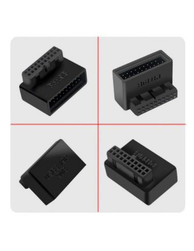 Adaptador USB 3.0 90º IDC 19 pinos... Adaptador USB 3.0 90º IDC 19 pinos...