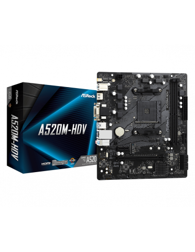 Motherboard AsRock A520M-HDV AM4,...