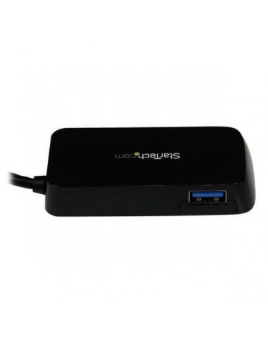 Portable 4 Port Mini USB 3.0 Hub - Black Portable 4 Port Mini USB 3.0 Hub - Black