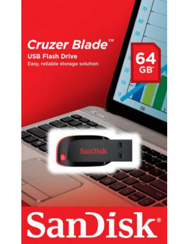 Unidade Flash USB Sandisk Cruzer...