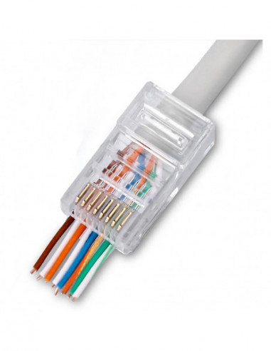 Fichas RJ45 Cat. 6 UTP de tecnologia...