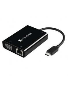 Adaptador USB-C a VGA/LAN