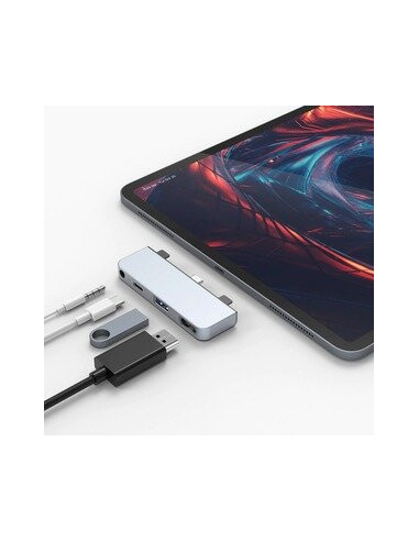Hub USB-C Targus Hyper 4 em 1 para... Hub USB-C Targus Hyper 4 em 1 para...