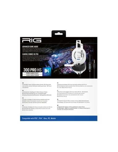 Auscultadores Gaming Nacon RIG 300...