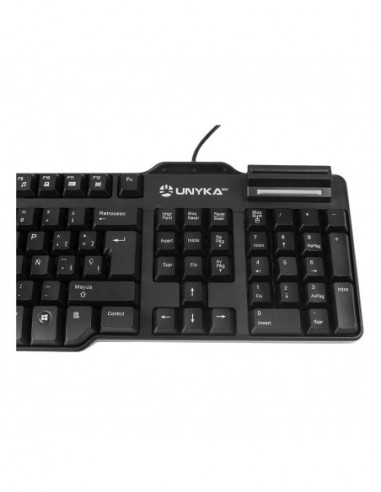 Teclado Unyka SCK-818A Smartcard USB...