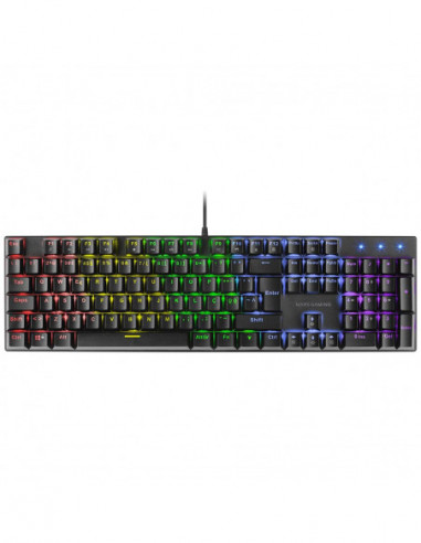 Teclado Mars Gaming MK422 RGB USB,...