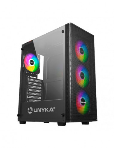 Caixa Gaming Unyka MIR 100 ATX, ARGB,...