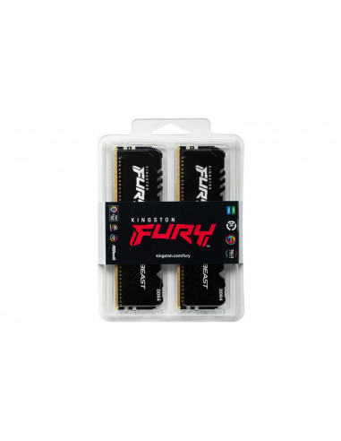 Memória DDR4 Kingston FURY Beast RGB...