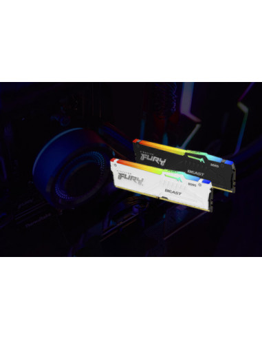 Memória Kingston Fury Beast RGB 16GB...