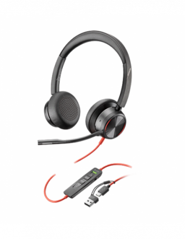 Auscultadores HP Poly Blackwire 8225...