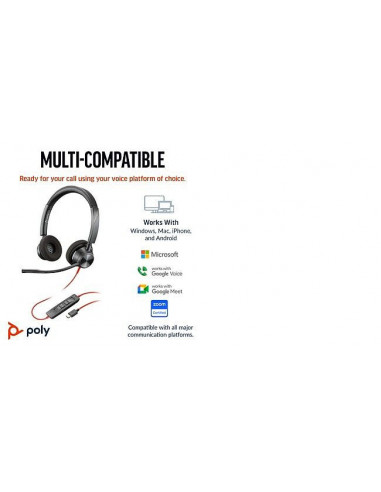 Auscultadores HP Poly Blackwire 3320...
