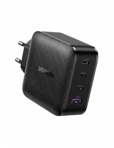 Carregador UGreen 70774: 65W, 3 USB-C...