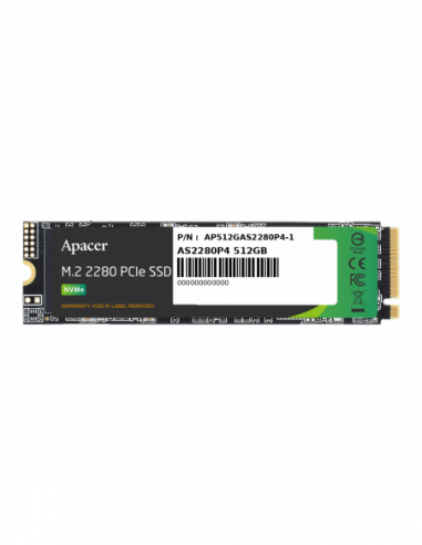 SSD Apacer M.2 512GB NVMe 2280 PCIe...
