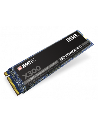 Disco SSD EMTEC X300 256GB M.2 NVMe,...