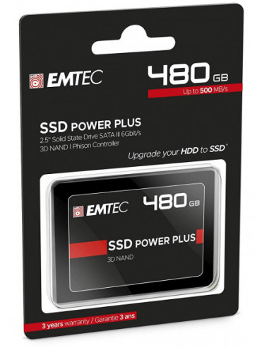 SSD EMTEC X150 480GB SATA3 - 520MB/s...