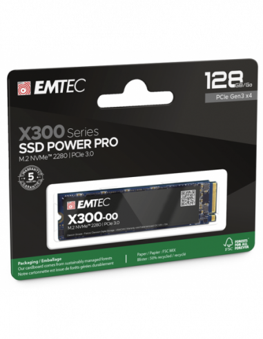 SSD EMTEC X300 Power Pro 128GB M.2...