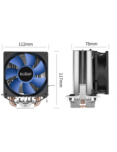 Cooler CPU PC Cooler S83 V2, para...