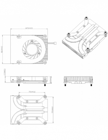 Cooler CPU OEM SPL-C01...