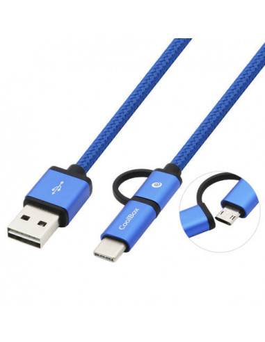 Cabo USB Coolbox COO-CAB-U2MC-BL -...