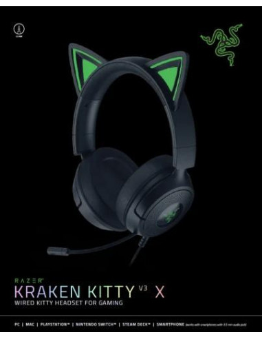 Auriculares Razer Kraken Kitty V3 X...