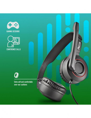 Auscultadores NGS MSX10PRO, Over-Ear,...