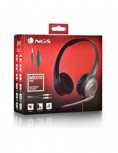 Auscultadores NGS MSX10PRO, Over-Ear,...