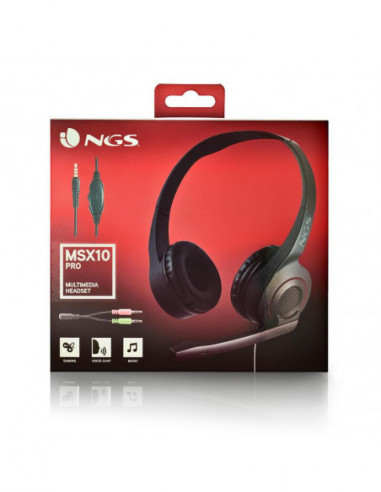 Auscultadores NGS MSX10PRO, Over-Ear,...