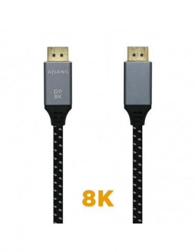 Cabo DisplayPort Aisens 8K@60Hz, 2m,...
