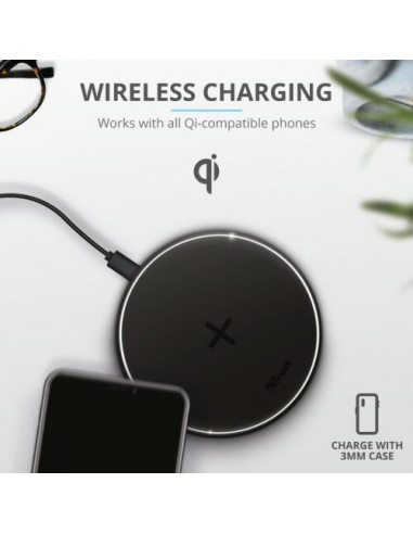 Carregador Sem Fio Qi Trust Qylo -...