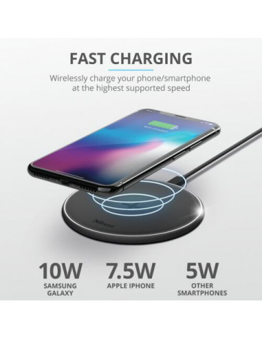 Carregador Sem Fio Qi Trust Qylo -...