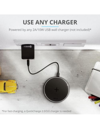 Carregador Sem Fio Qi Trust Qylo -...
