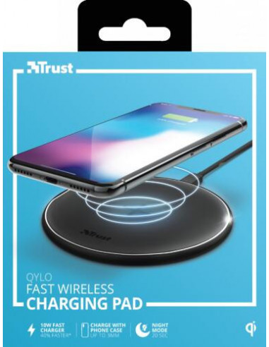 Carregador Sem Fio Qi Trust Qylo -...