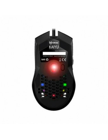 Raton Optico Krom Kaiyu Gaming RGB Negro
