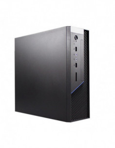 UNYKAch Caja Ordenador AERO C12 Micro ATX Negra, Con dos puertos USB 3.0 y  dos puertos USB Type C 2.0