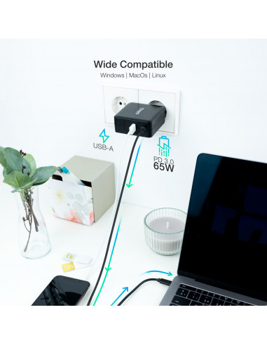TooQ TQLC-USBC65PD adaptador e...