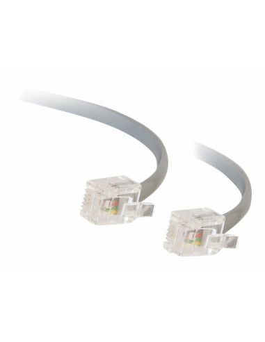 C2G RJ11 6P4C Straight Modular Cable...