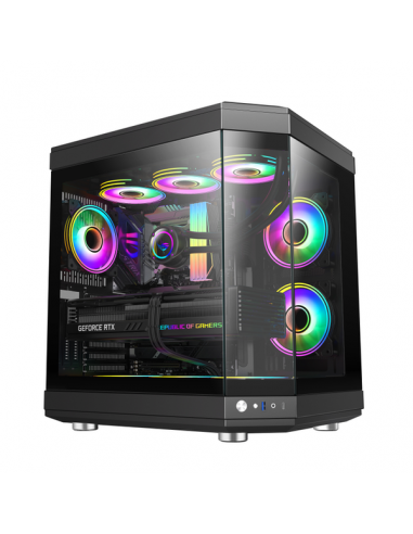 Caixa Gaming Gamemax Hype Black ATX,...
