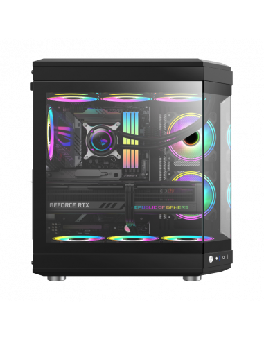 Caixa Gaming Gamemax Hype Black ATX,...