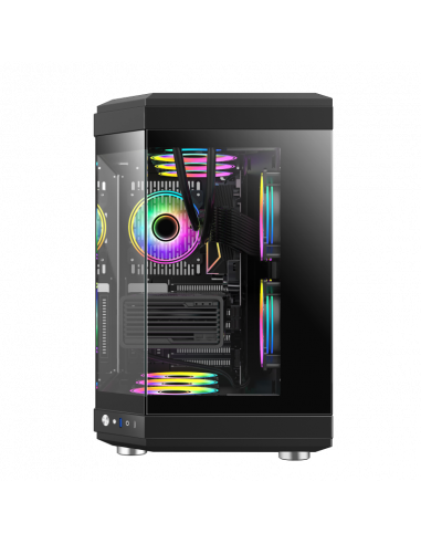 Caixa Gaming Gamemax Hype Black ATX,...