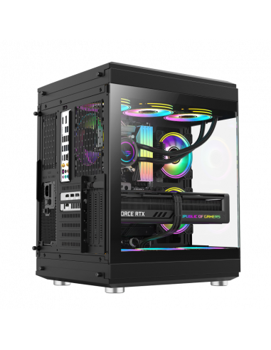 Caixa Gaming Gamemax Hype Black ATX,...