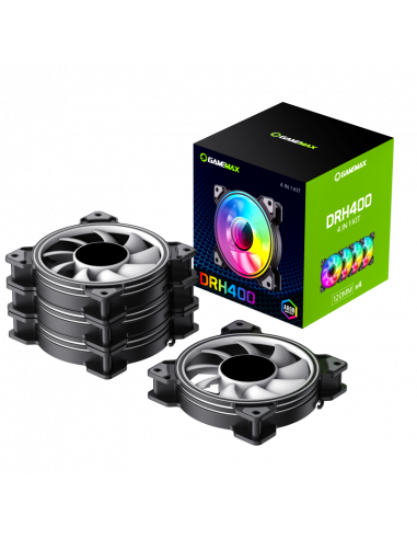 Kit 4 em 1 Gamemax DRH400 4x 120mm...