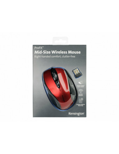 Raton Inalambrico Rojo  Perp Mediano