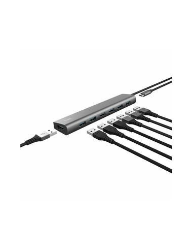 Hub USB Trust Halyx, 7 Portas, USB... Hub USB Trust Halyx, 7 Portas, USB...